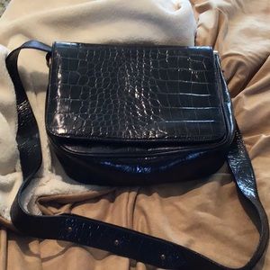 ELLEN TRACY Brown Leather shoulder bag